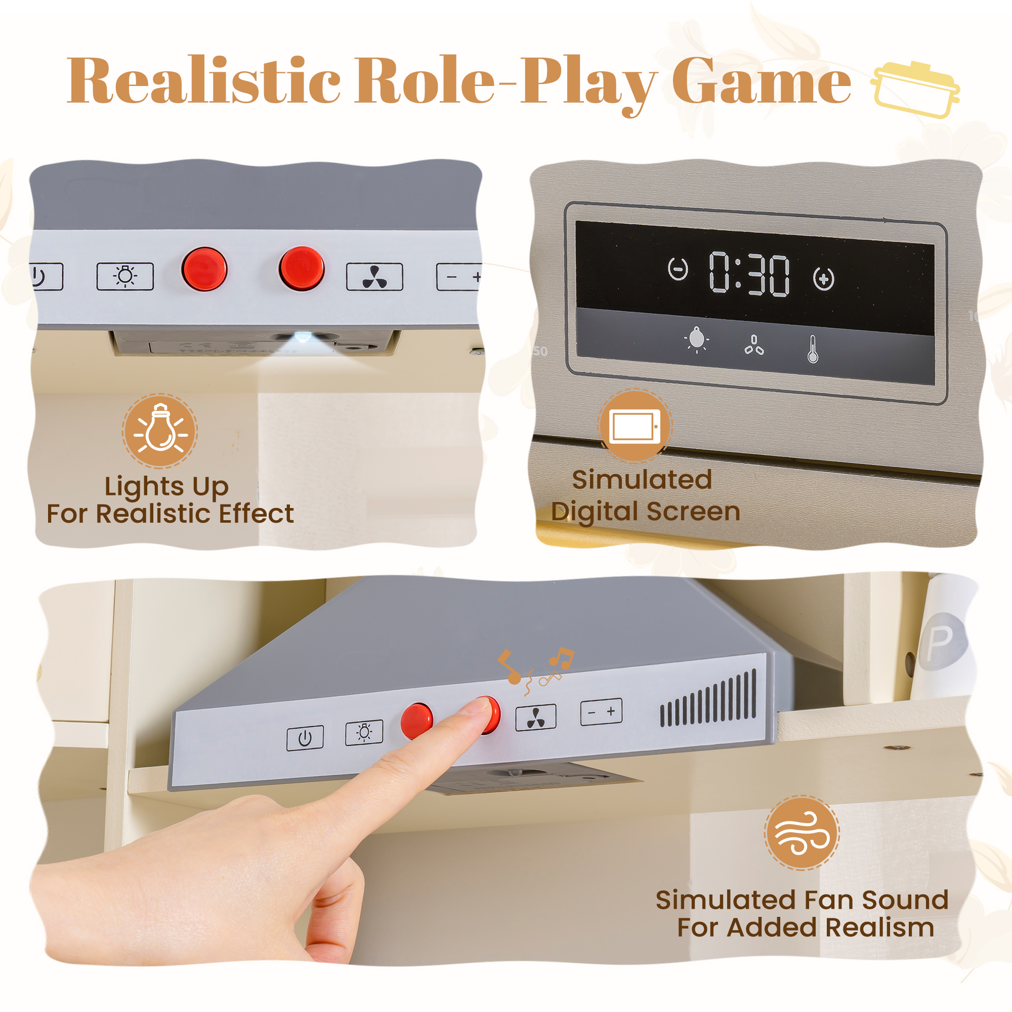 ROBUD Cocina Esquinera de Lujo Con Iluminación de Madera