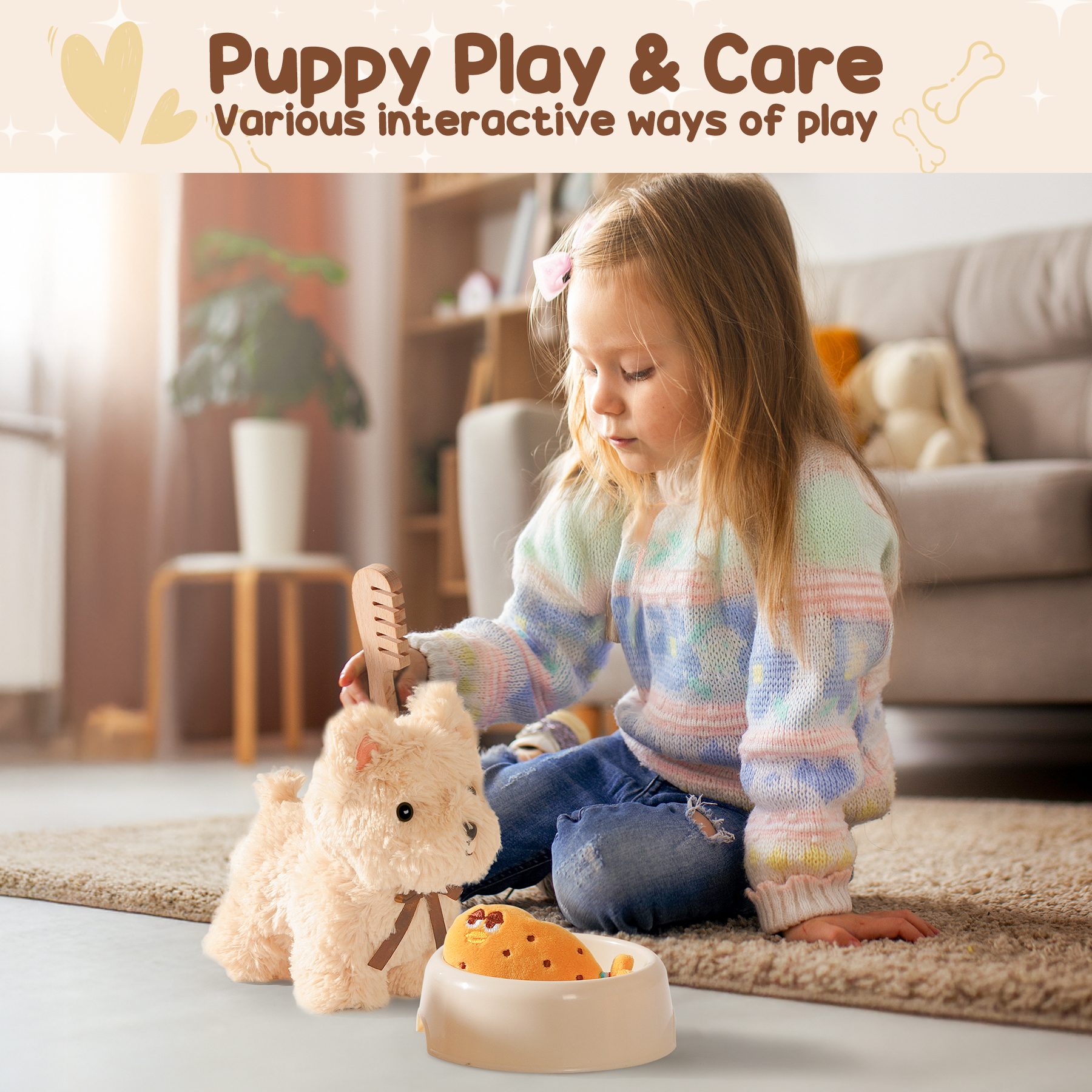 Robud Pull Dog Toy for Toddlers