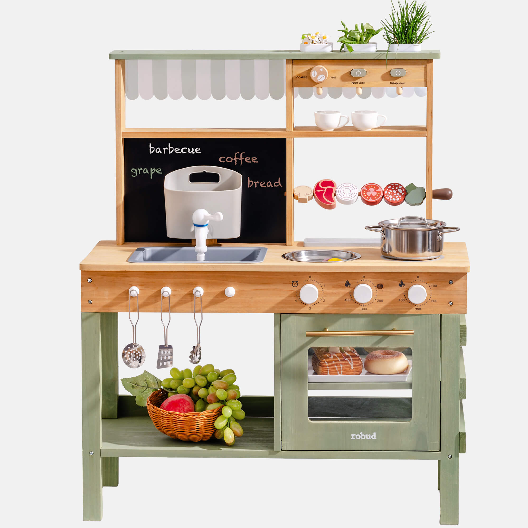 ROBUD Outdoor Mud Play Kitchen Green