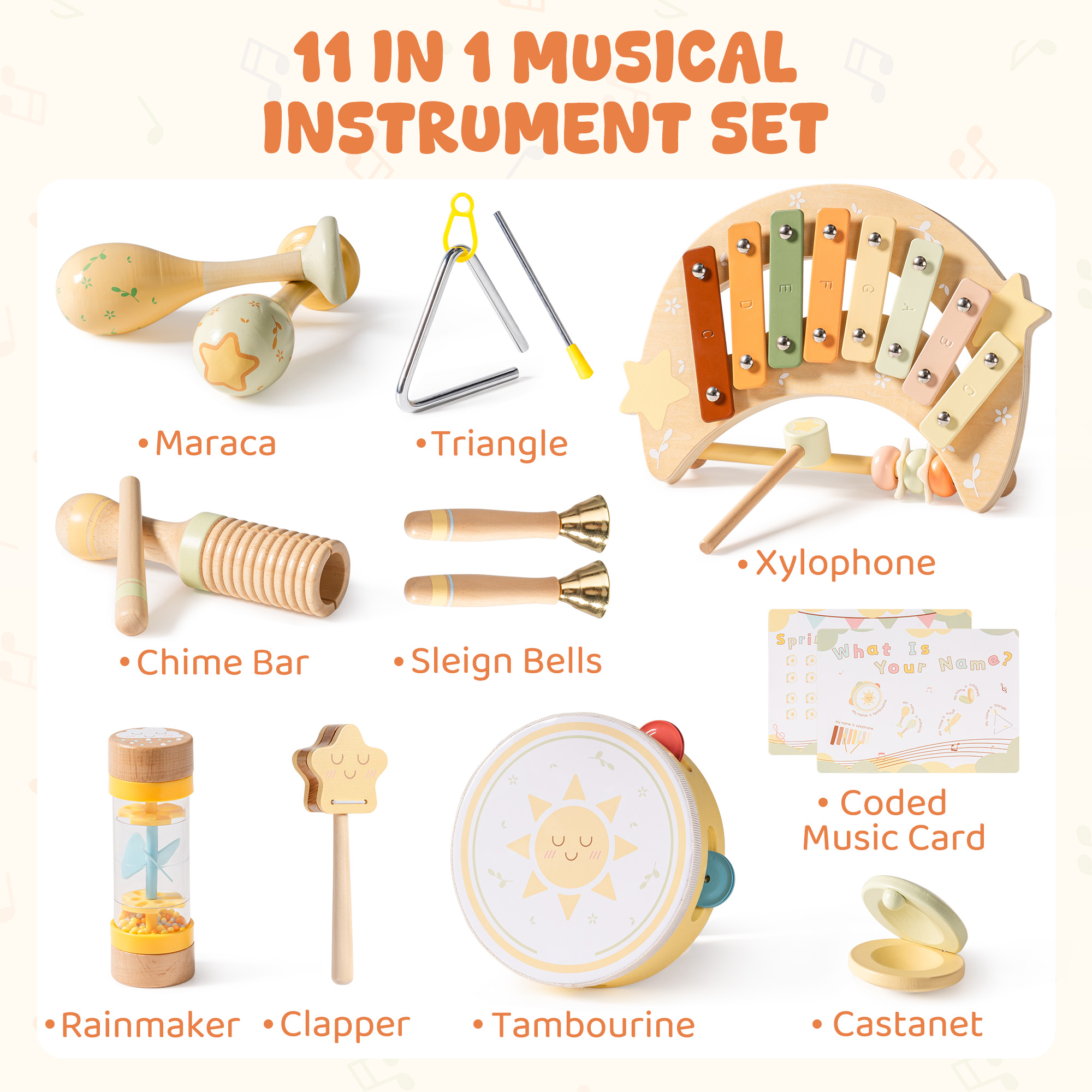 ROBUD Kids Musical Toys Moonlight Music Set