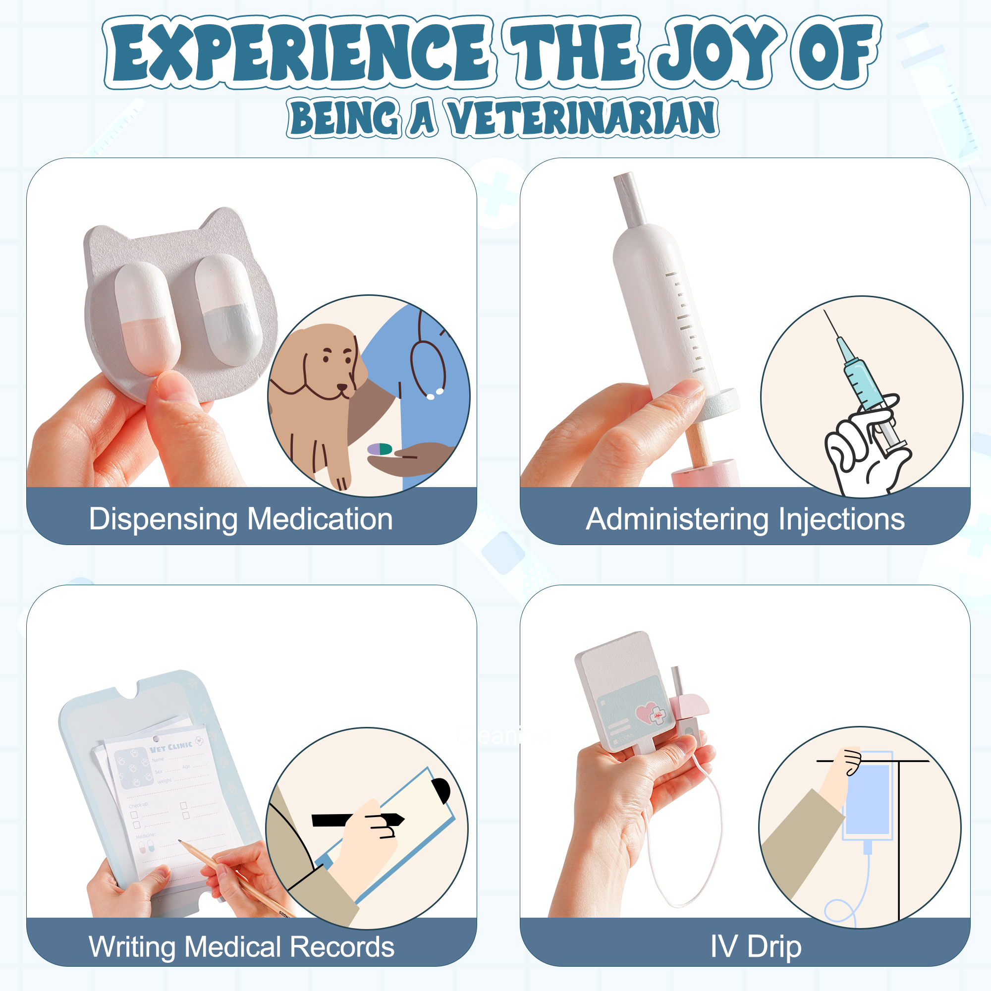 ROBUD Kids Vet Clinic Playset