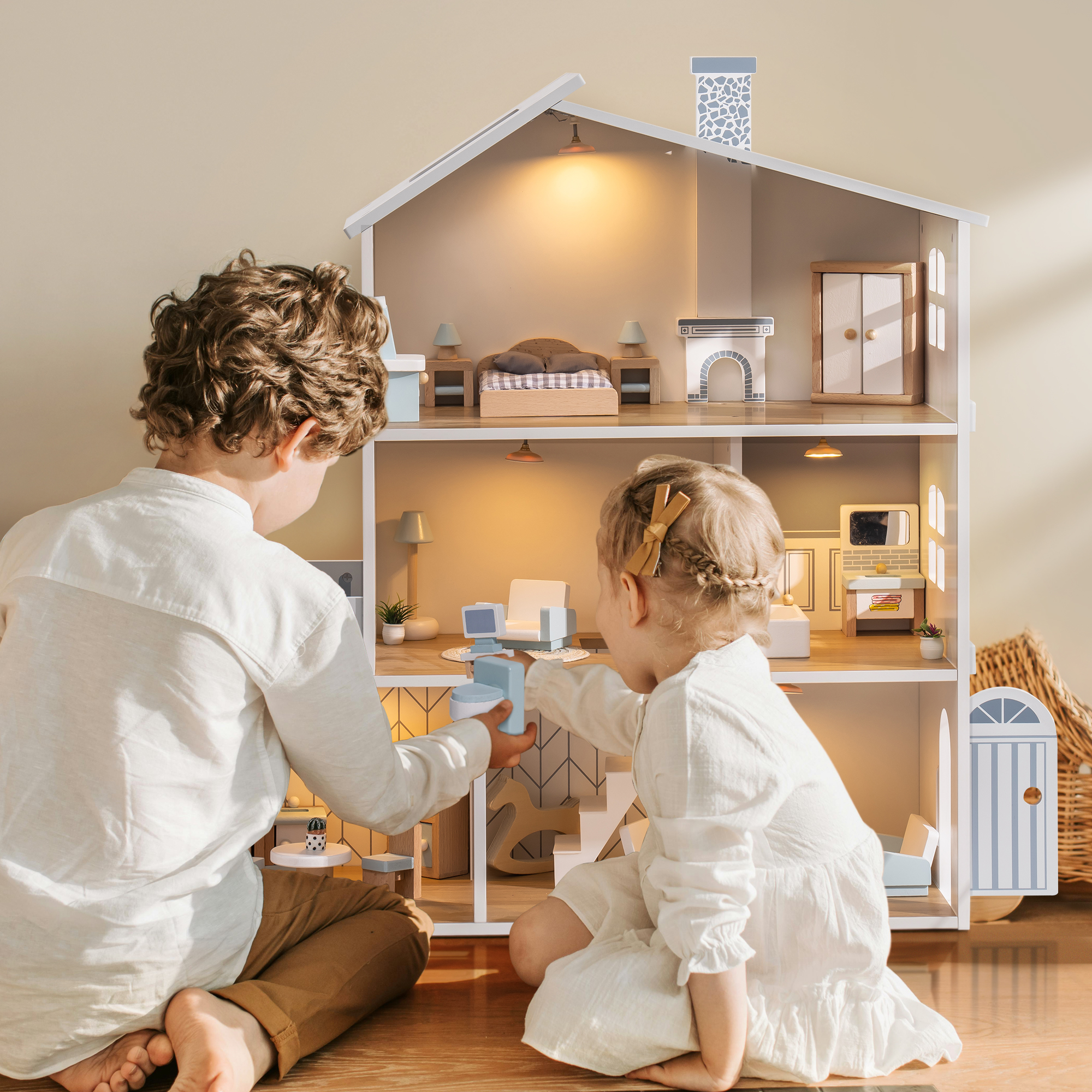 ROBUD Simple Nordic Doll House