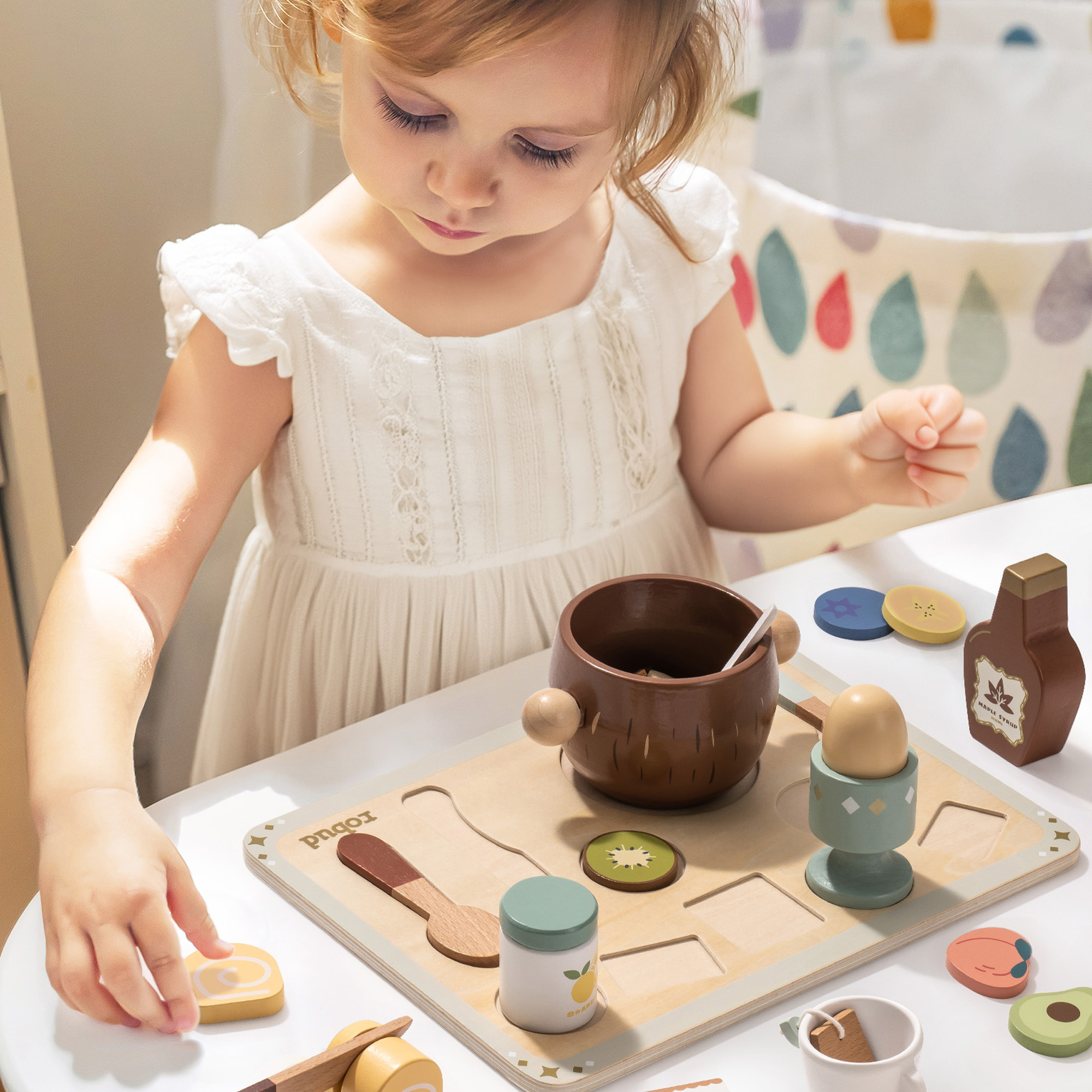 ROBUD Juegos de Comida de Madera de 31 Piezas Para Niños
