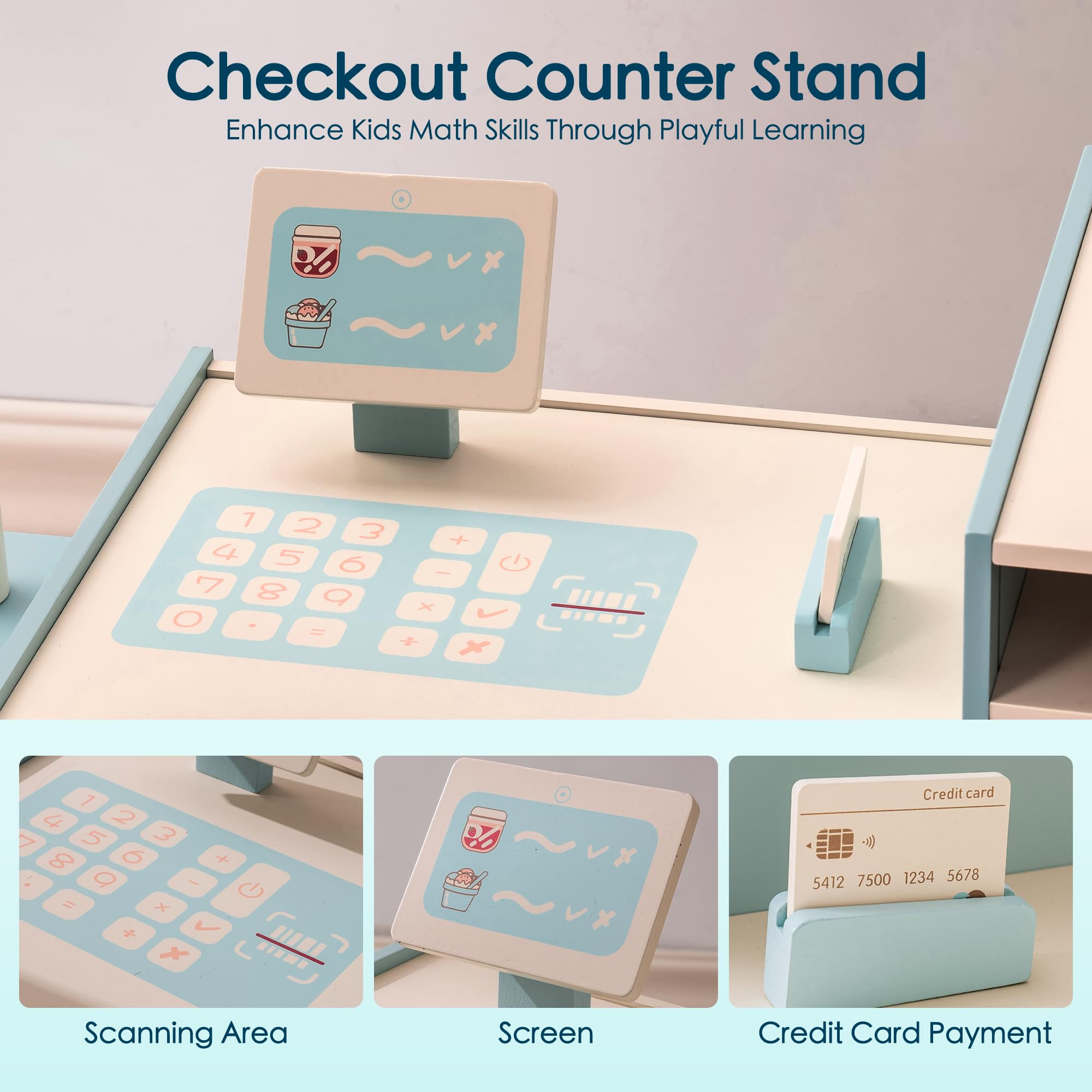 ROBUD Corner Coffee Shop Play Set