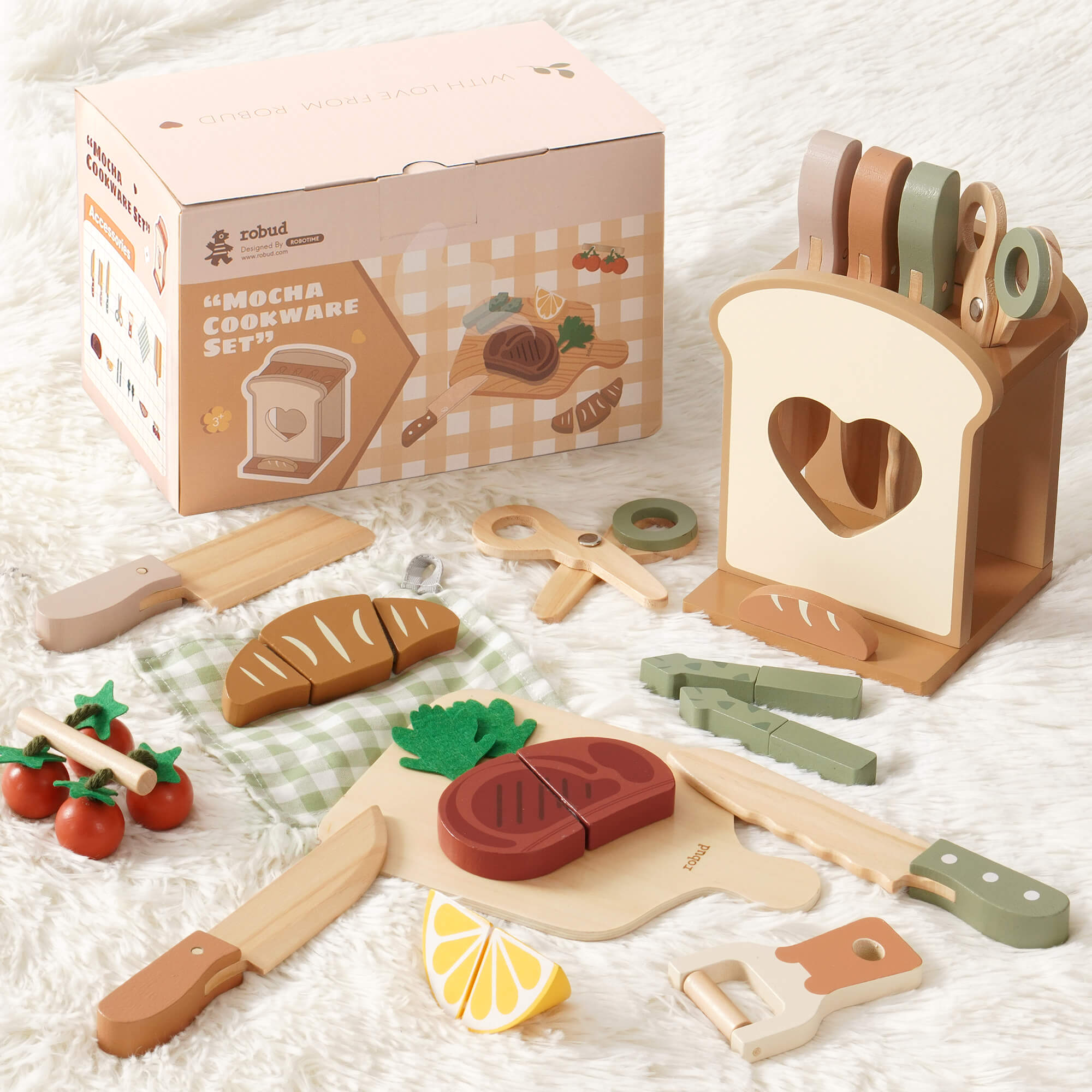 ROBUD Wooden Knife Set 16pcs