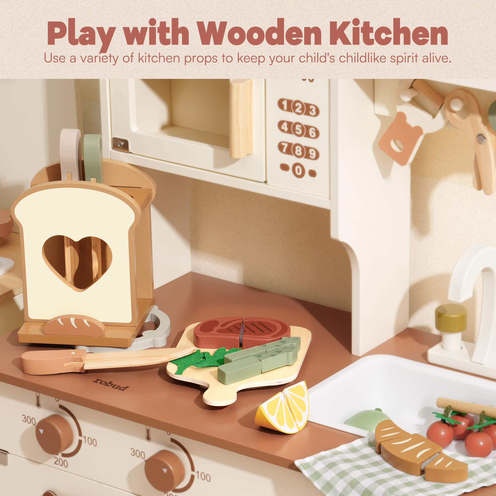 ROBUD Wooden Knife Set 16pcs