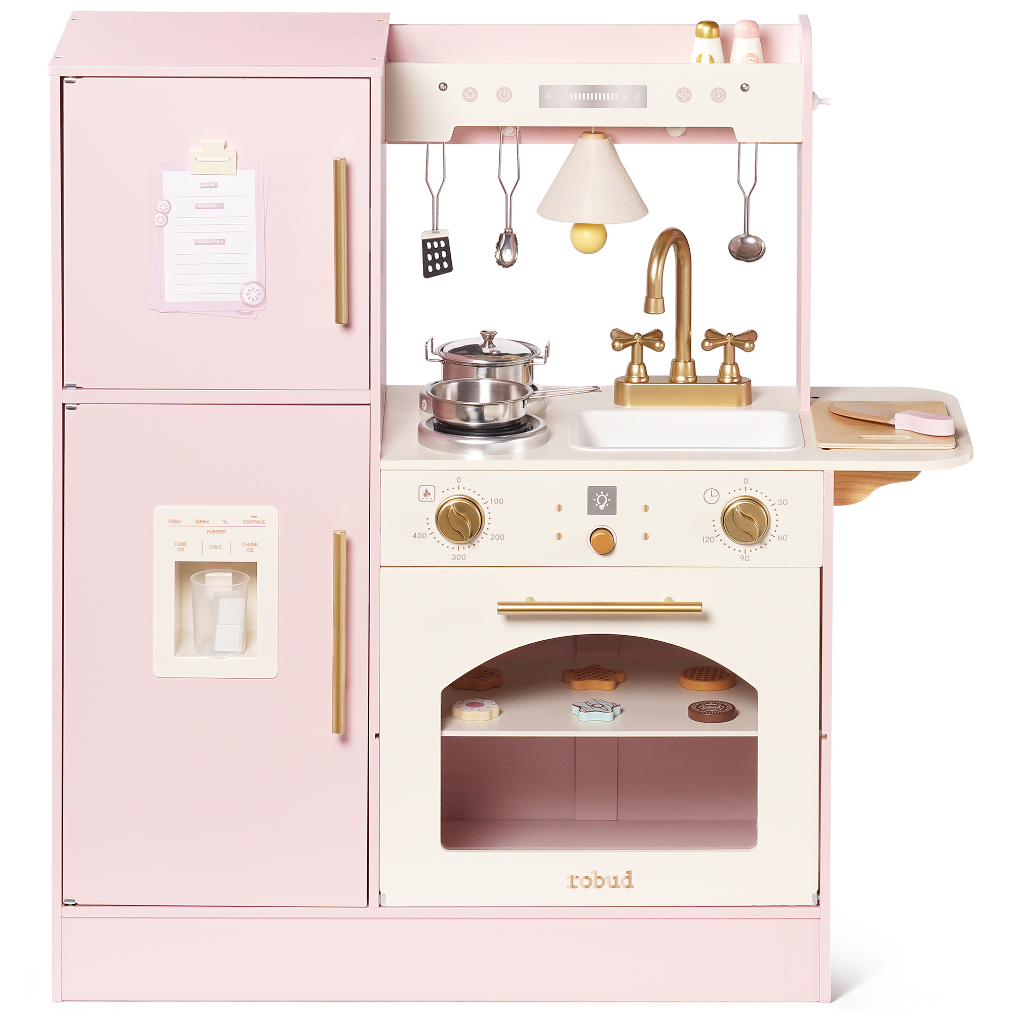 Complete WCF76 wooden play kitchen front view