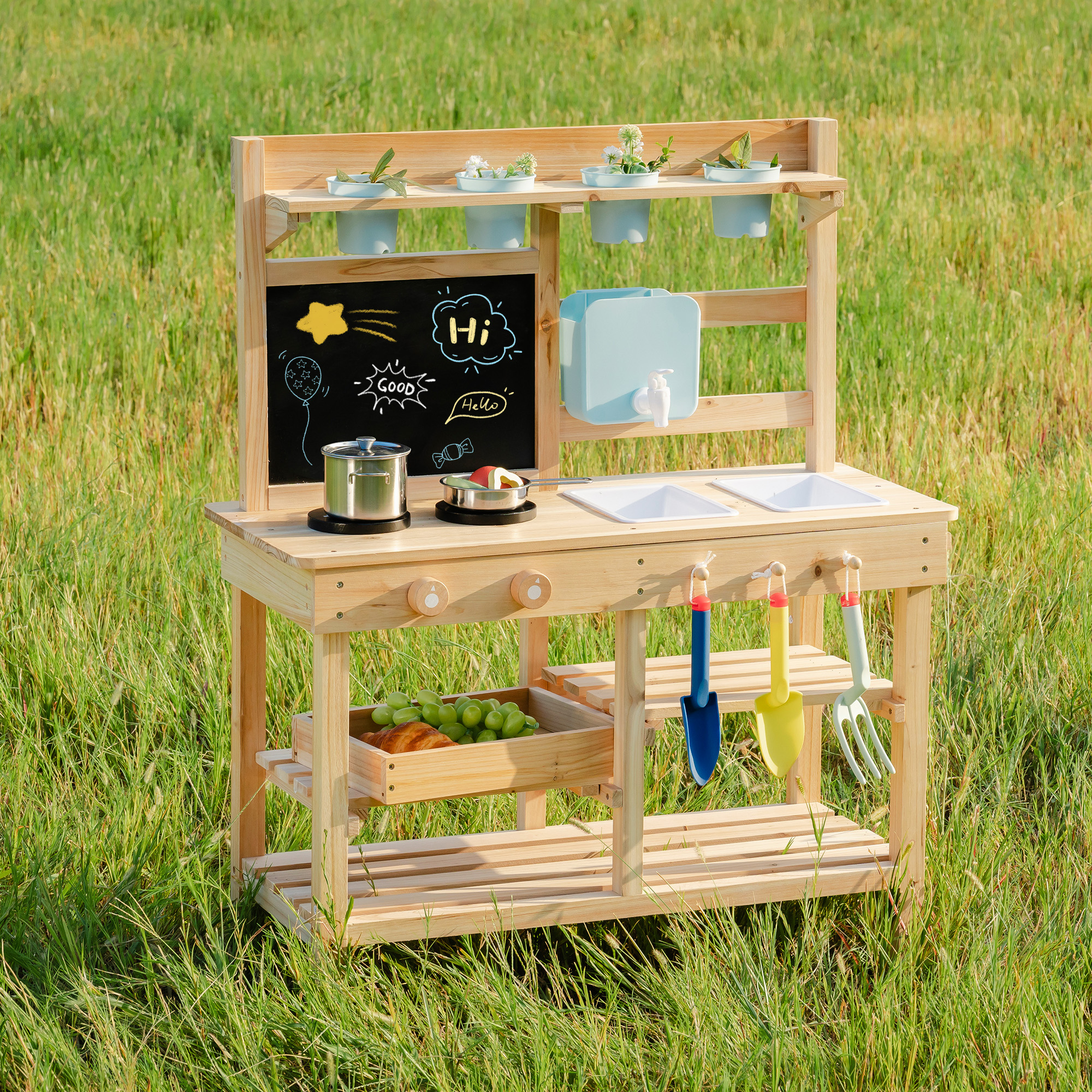ROBUD Outdoor Garden Mud Kitchen for Kids