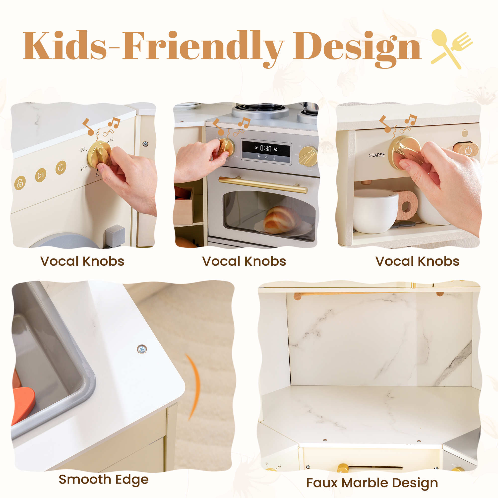 ROBUD Wooden Light Luxury Corner Kitchen