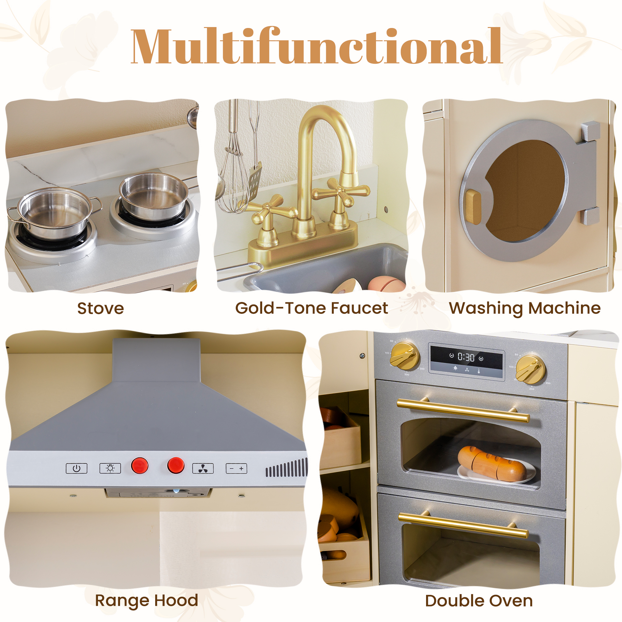 ROBUD Wooden Light Luxury Corner Kitchen