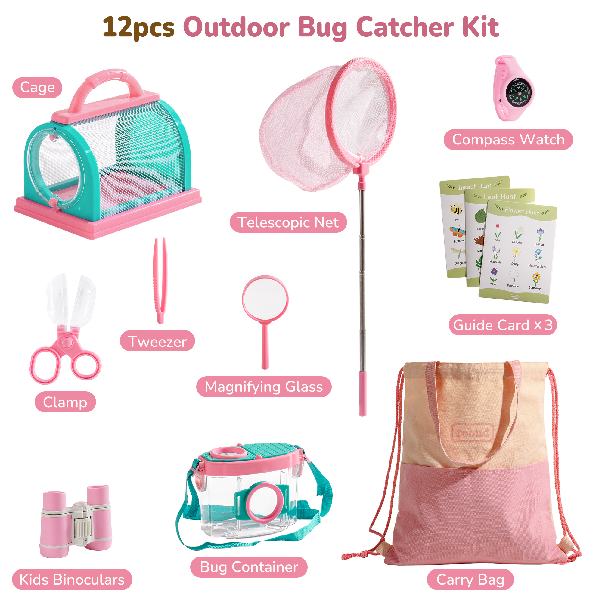 ROBUD Bug Catcher Kit & Kids Explorer Kit
