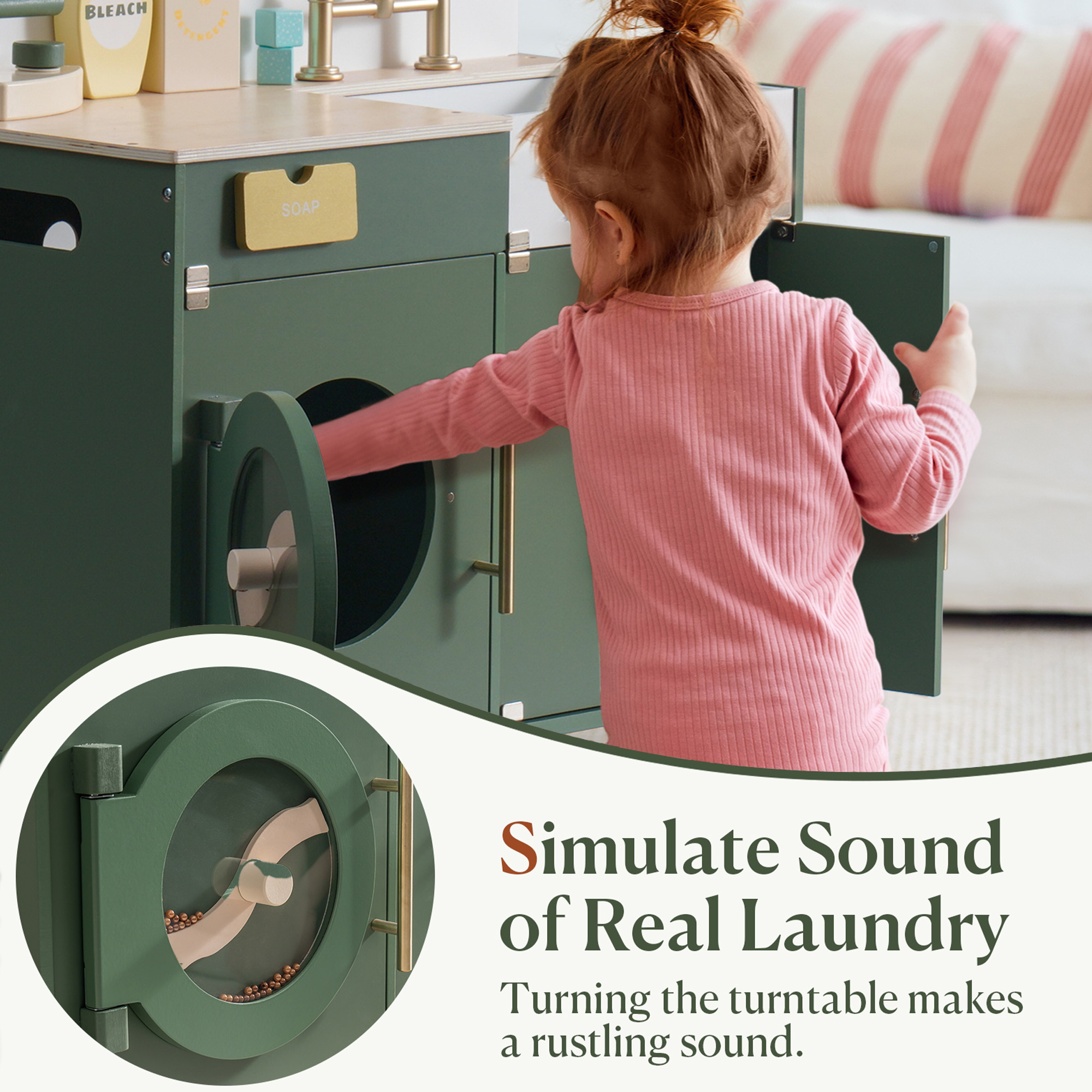 ROBUD Vintage Wooden Multi-Function Washing Machine