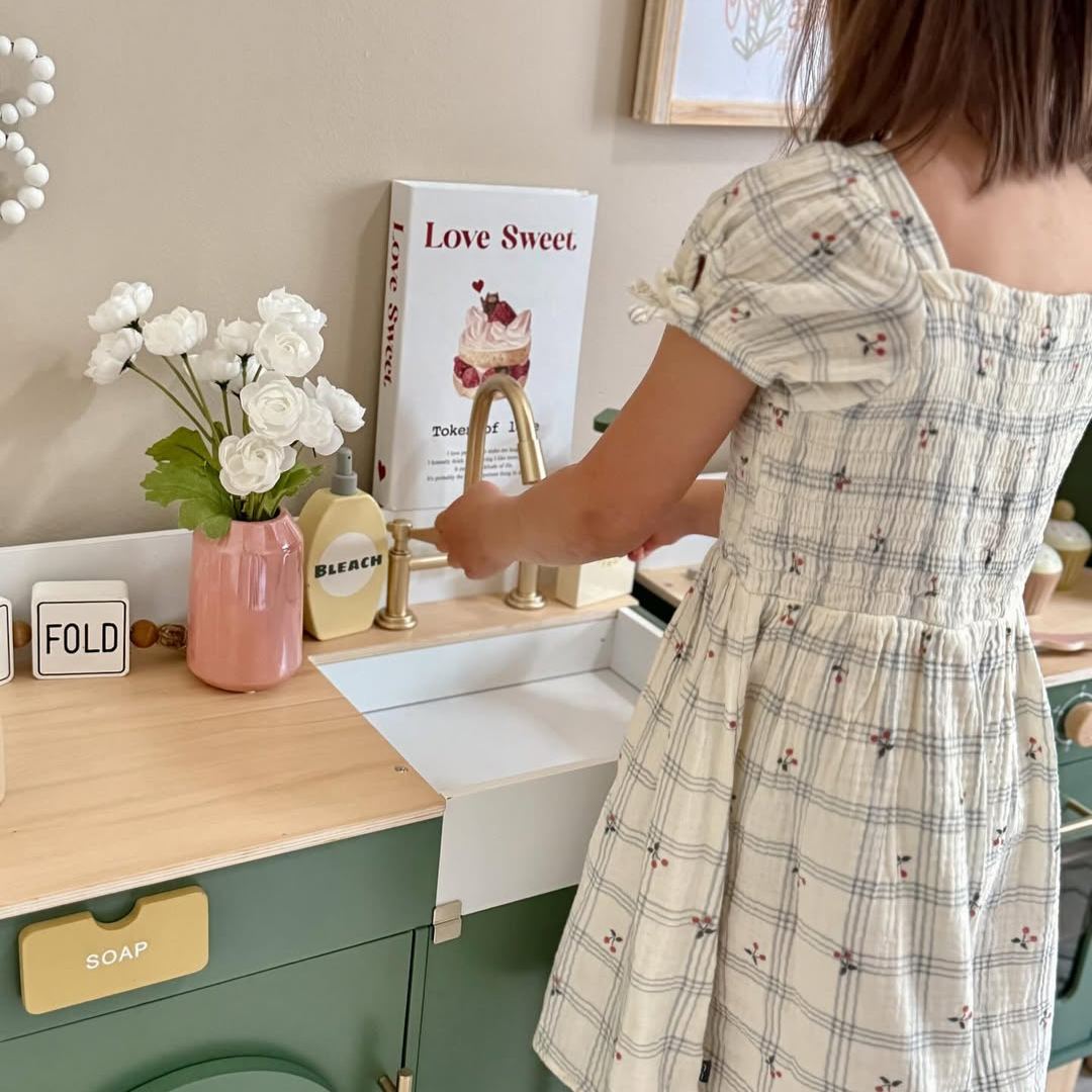 ROBUD Wooden Kids Kitchen Playset Series -  Vintage Green