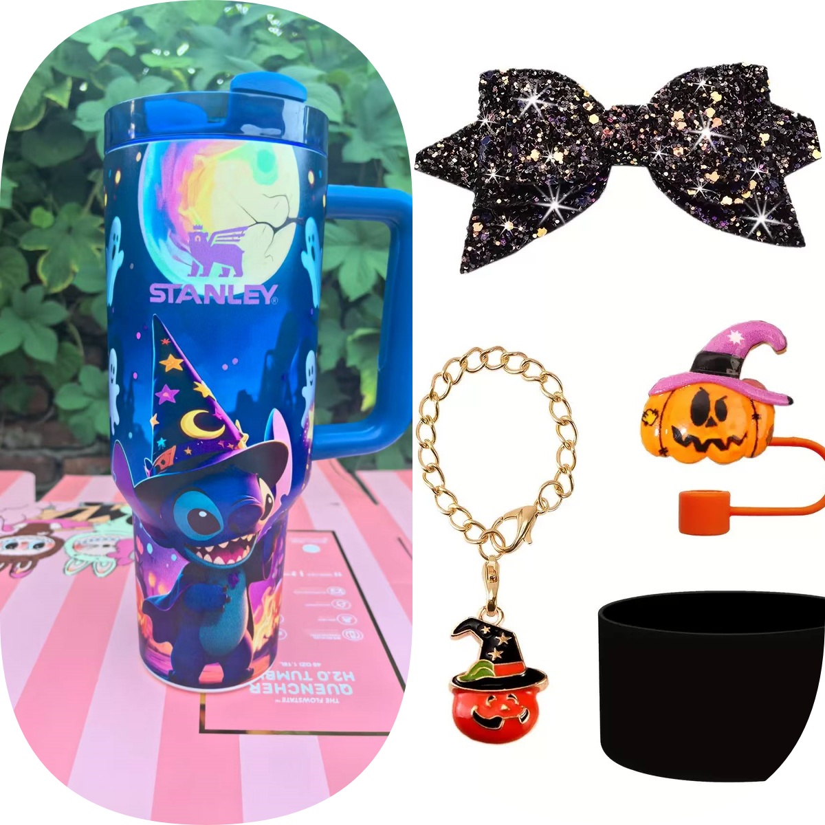 Christmas Eve Jack In-Car Insulated  1200ml  Luminous Glow Tumbler（Free keychain for the first 100 orders )