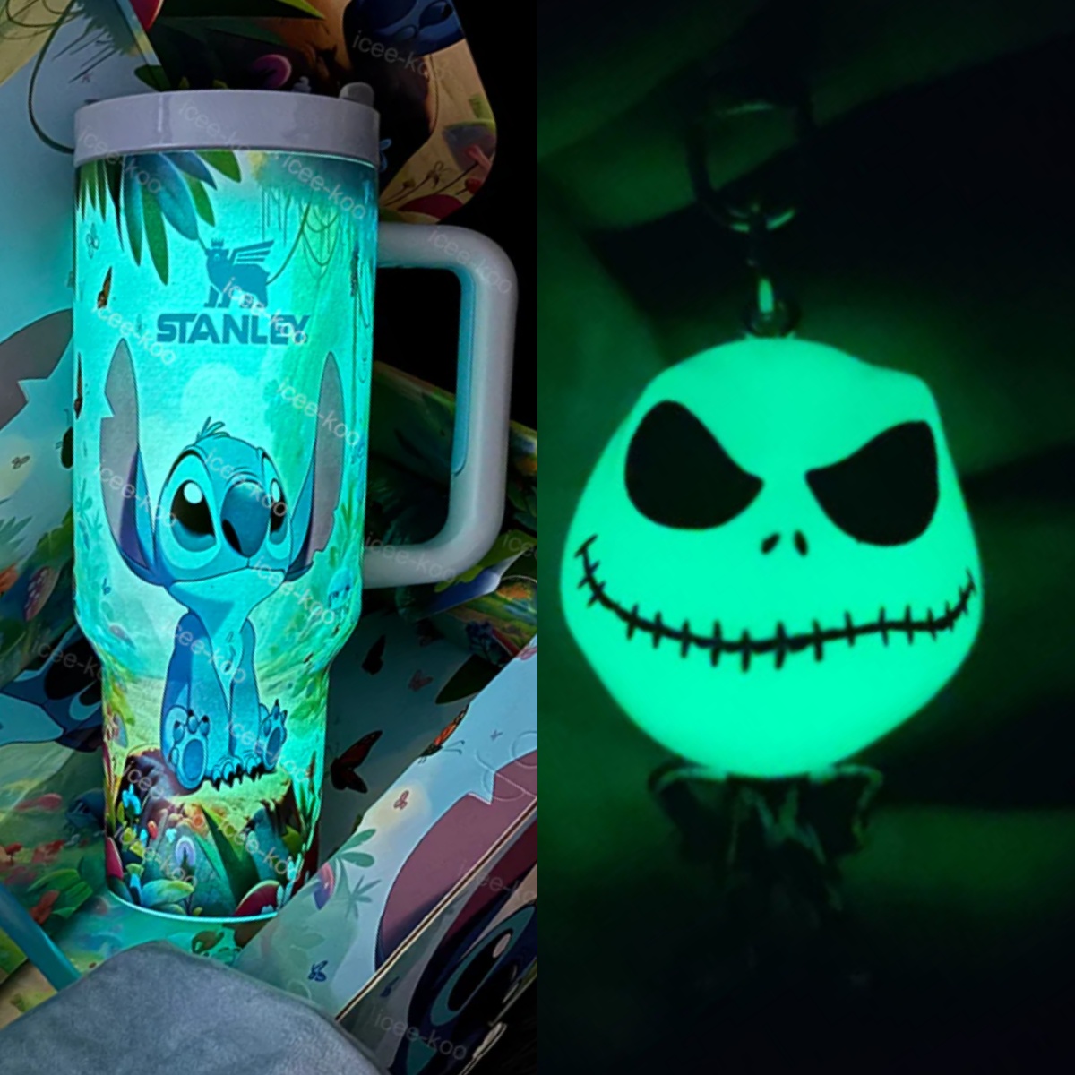 Christmas Eve Jack In-Car Insulated  1200ml  Luminous Glow Tumbler（Free keychain for the first 100 orders )