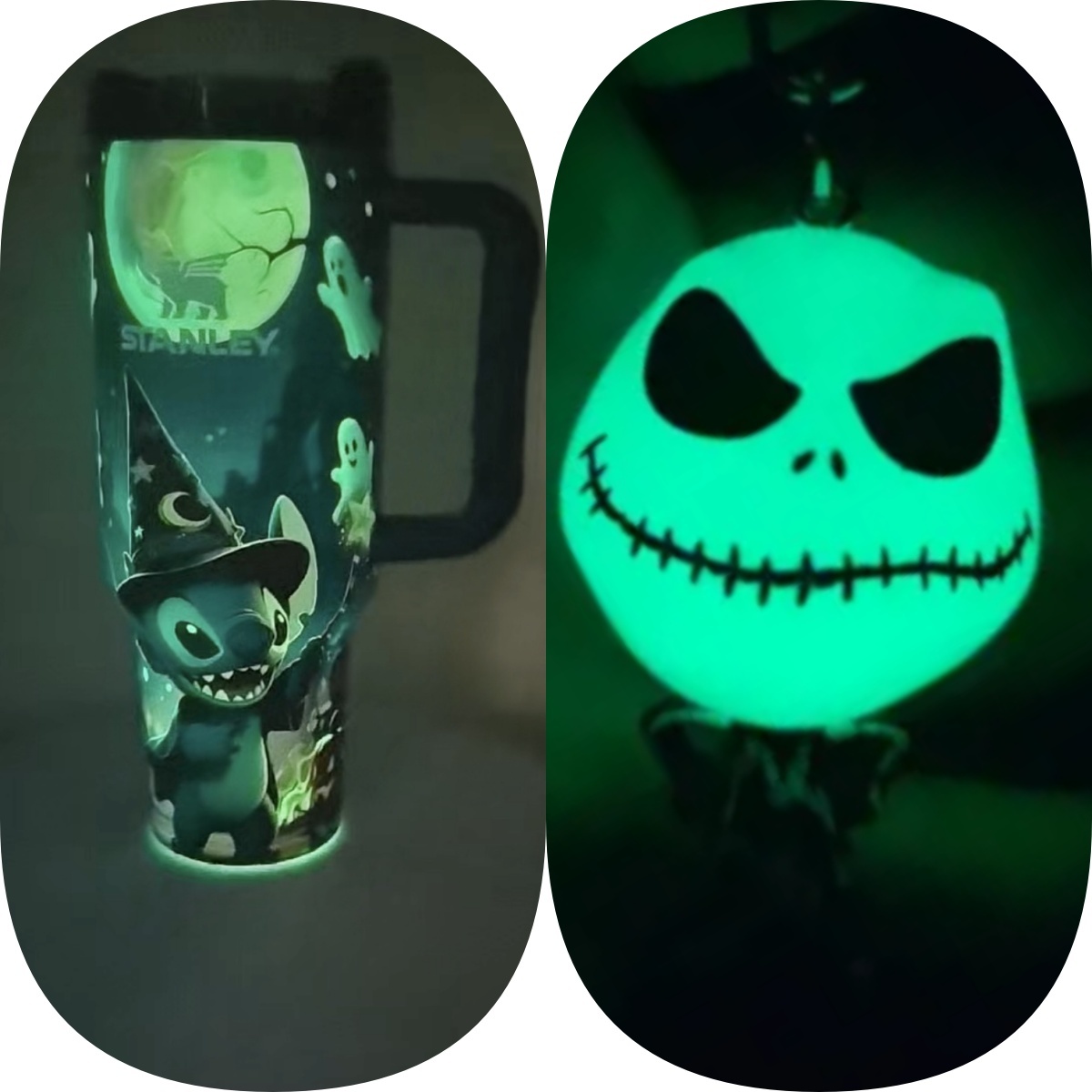 Christmas Eve Jack In-Car Insulated  1200ml  Luminous Glow Tumbler（Free keychain for the first 100 orders )