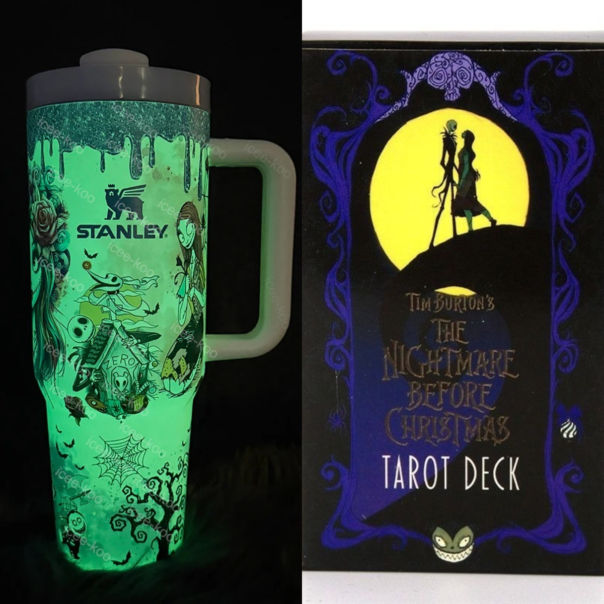 Christmas Eve Jack In-Car Insulated  1200ml  Luminous Glow Tumbler（Free keychain for the first 100 orders )