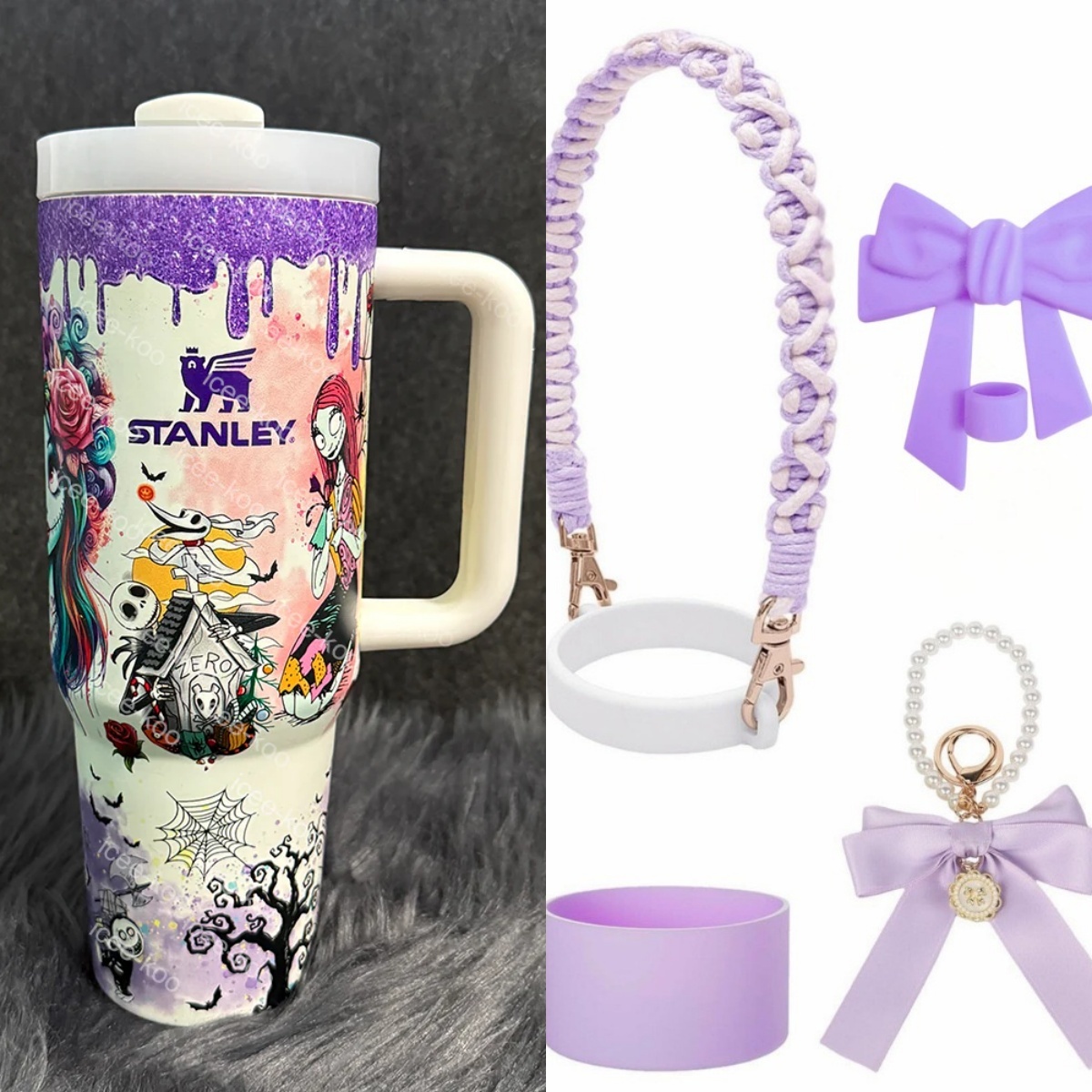 Christmas Eve Jack In-Car Insulated  1200ml  Luminous Glow Tumbler（Free keychain for the first 100 orders )