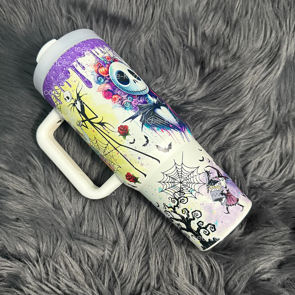 Christmas Eve Jack In-Car Insulated  1200ml  Luminous Glow Tumbler（Free keychain for the first 100 orders )