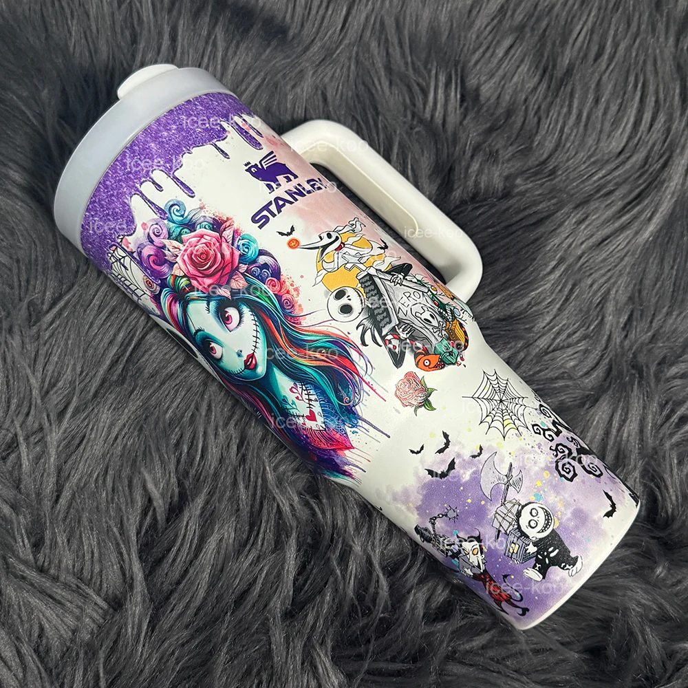 Christmas Eve Jack In-Car Insulated  1200ml  Luminous Glow Tumbler（Free keychain for the first 100 orders )