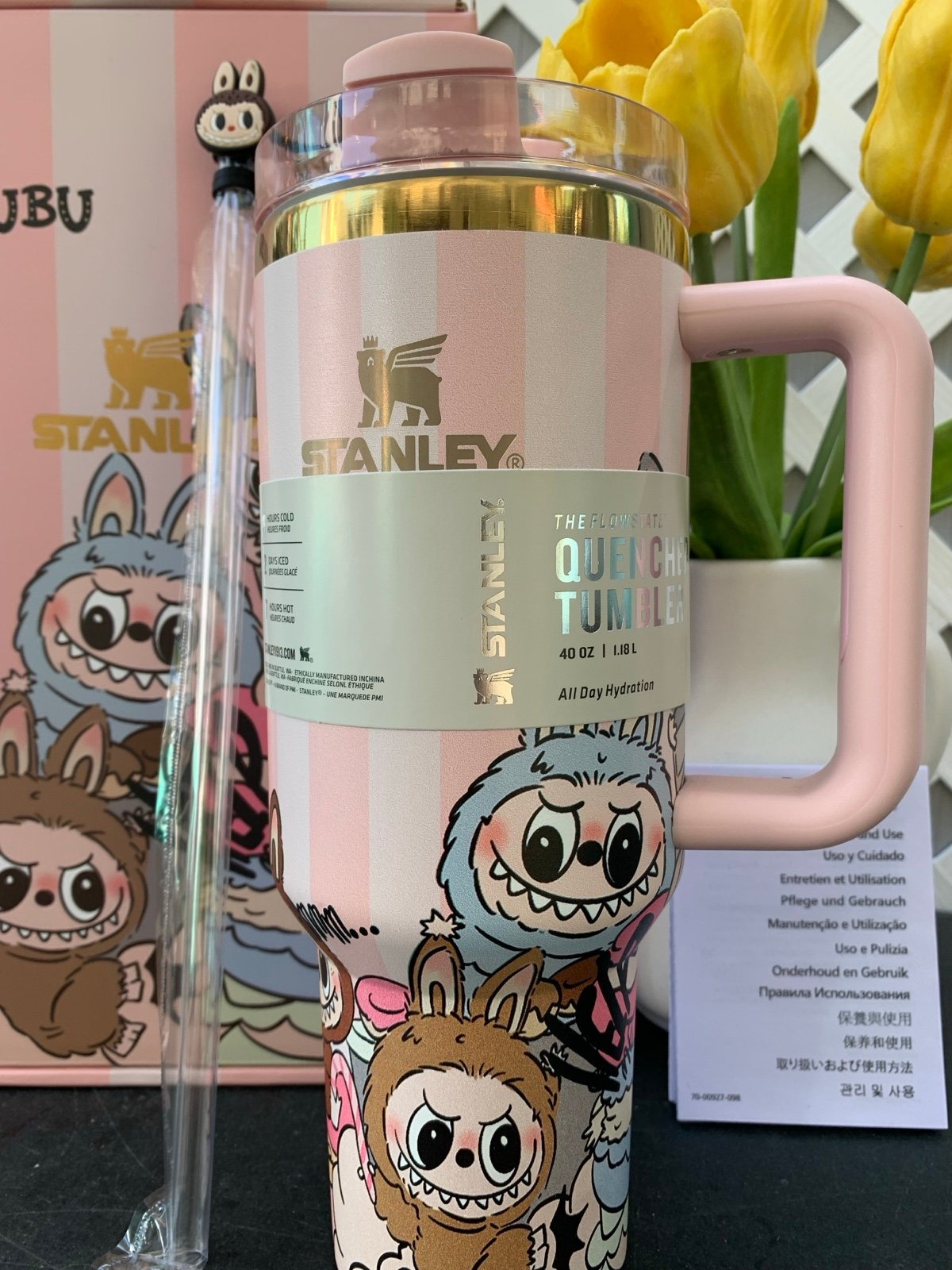 THE MONSTERS “Labubu” x Stathtnley Quencher H2.0 Tumbler – 40oz