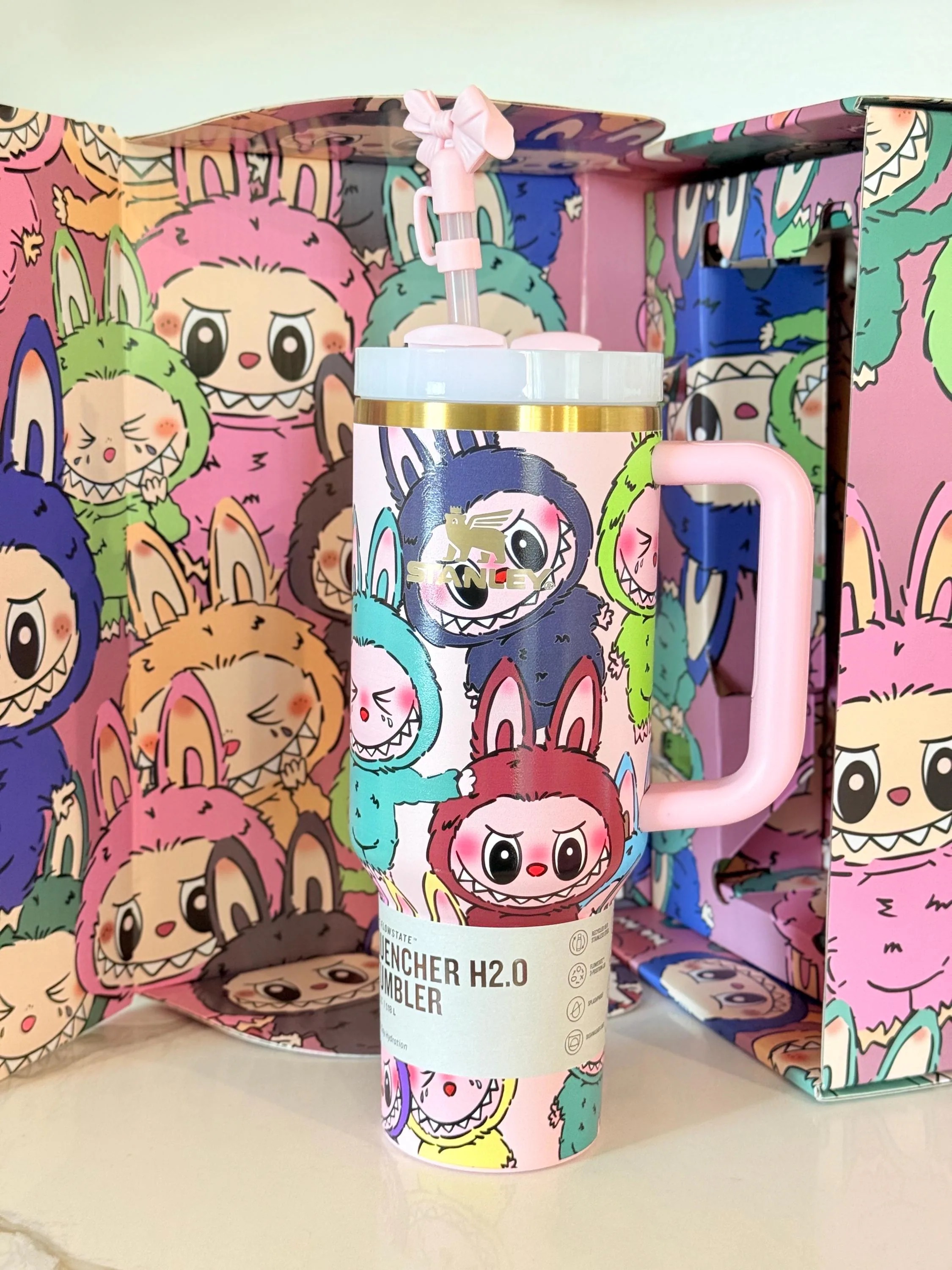 THE MONSTERS “Labubu” x Stathtnley Quencher H2.0 Tumbler – 40oz
