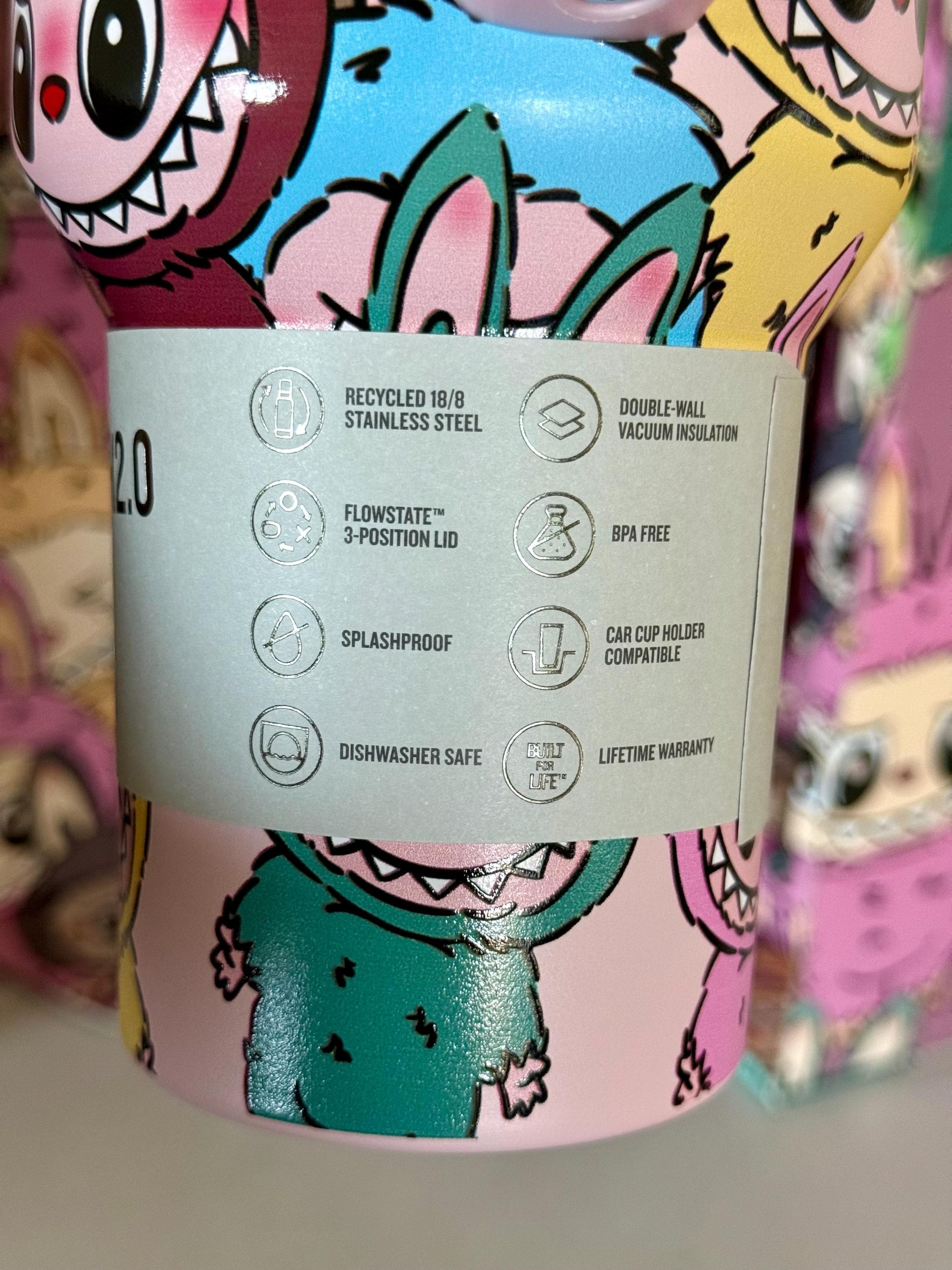 THE MONSTERS “Labubu” x Stathtnley Quencher H2.0 Tumbler – 40oz