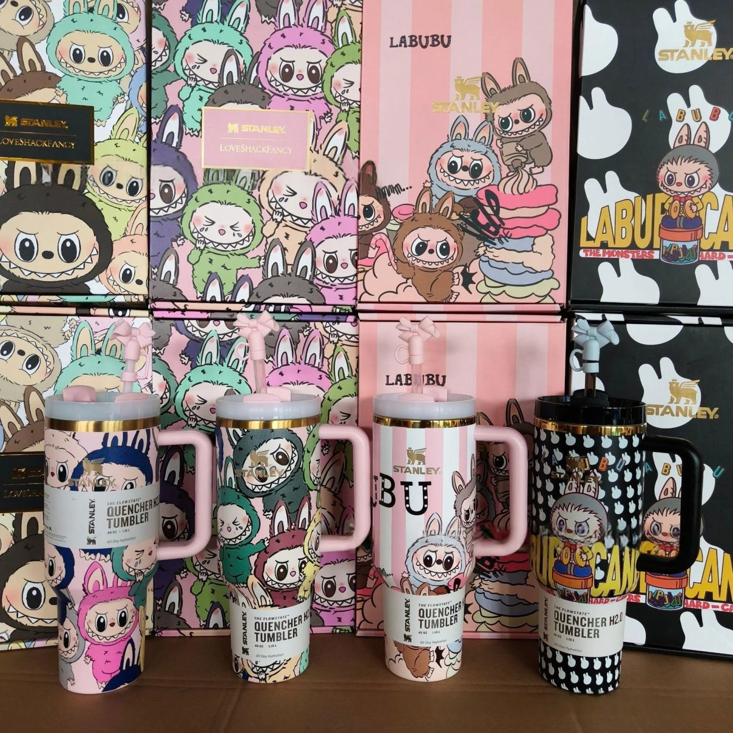 THE MONSTERS “Labubu” x Stathtnley Quencher H2.0 Tumbler – 40oz