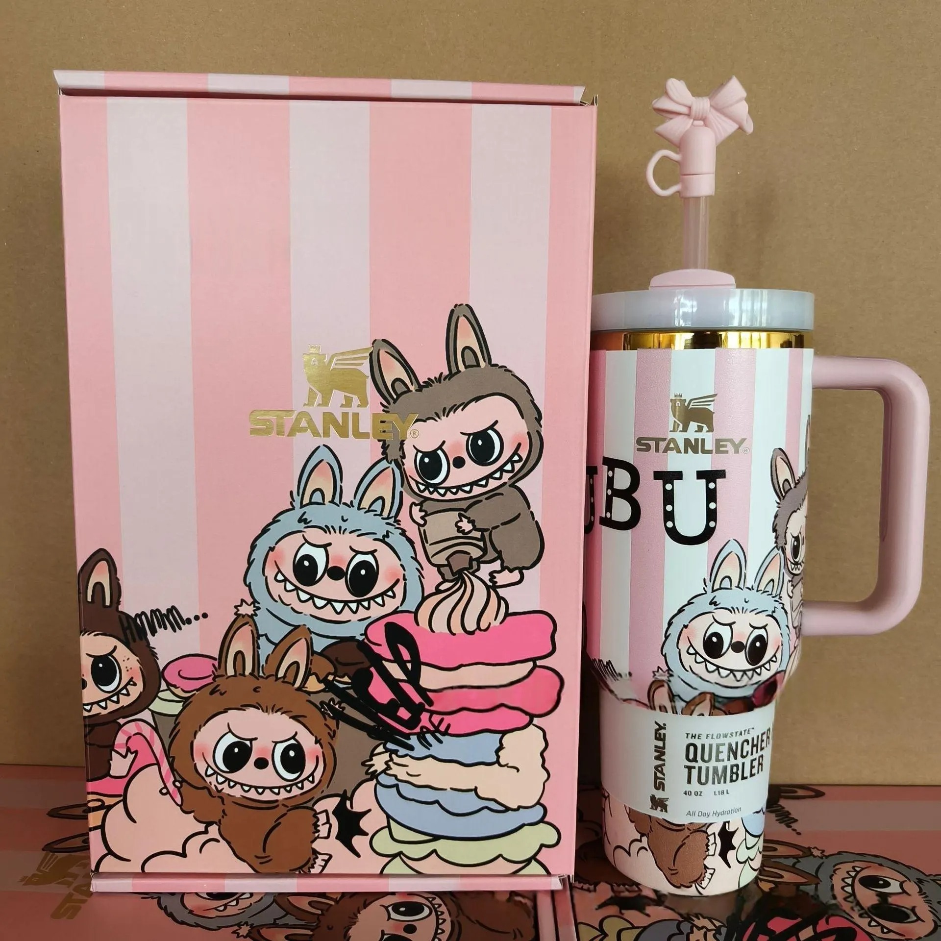 THE MONSTERS “Labubu” x Stathtnley Quencher H2.0 Tumbler – 40oz