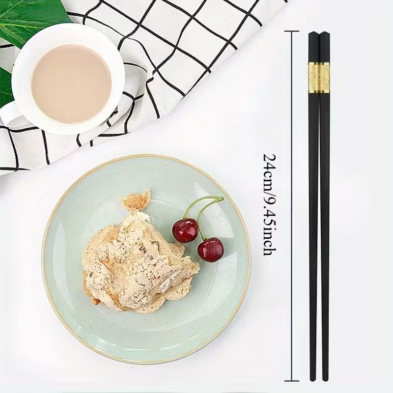 30 чифта неплъзгащи се фибростъклени клечки за хранене, подаръчен комплект клечки за многократна употреба