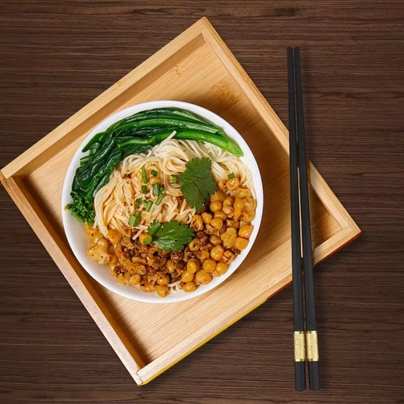 30 чифта неплъзгащи се фибростъклени клечки за хранене, подаръчен комплект клечки за многократна употреба