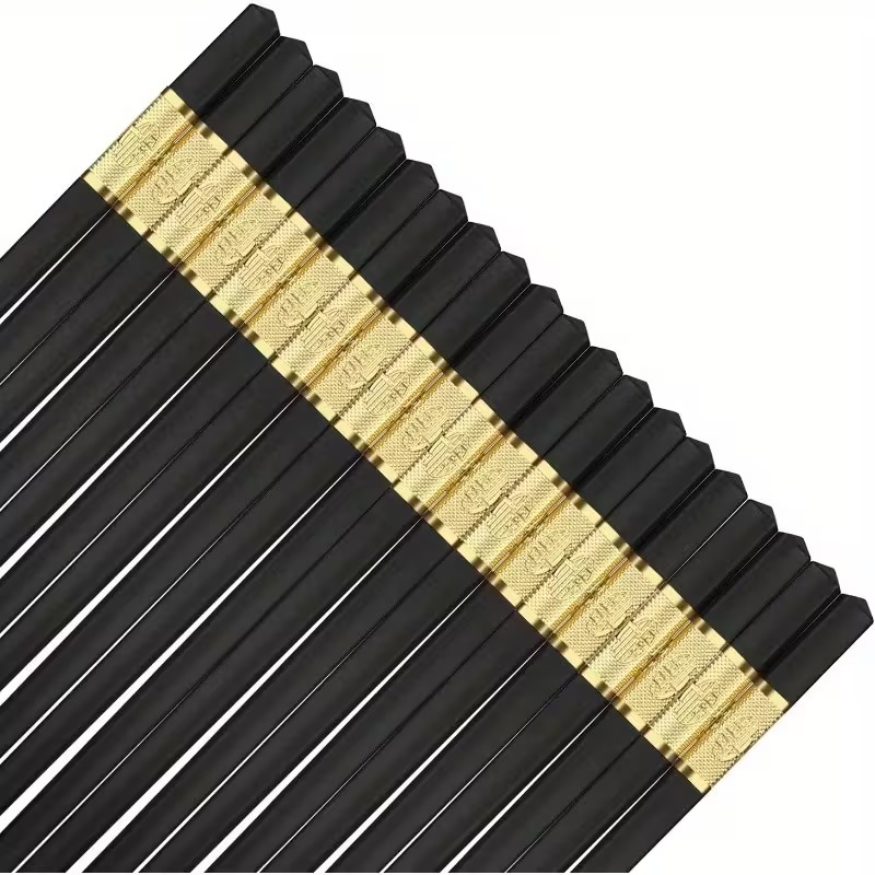 30 чифта неплъзгащи се фибростъклени клечки за хранене, подаръчен комплект клечки за многократна употреба