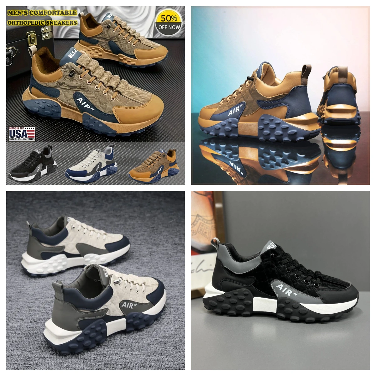 (⏰50% reducere la produse noi, doar astăzi) Pantofi casual pentru bărbați👞Suport pentru arc confortabil și respirabil✅ Ofertă foarte bună