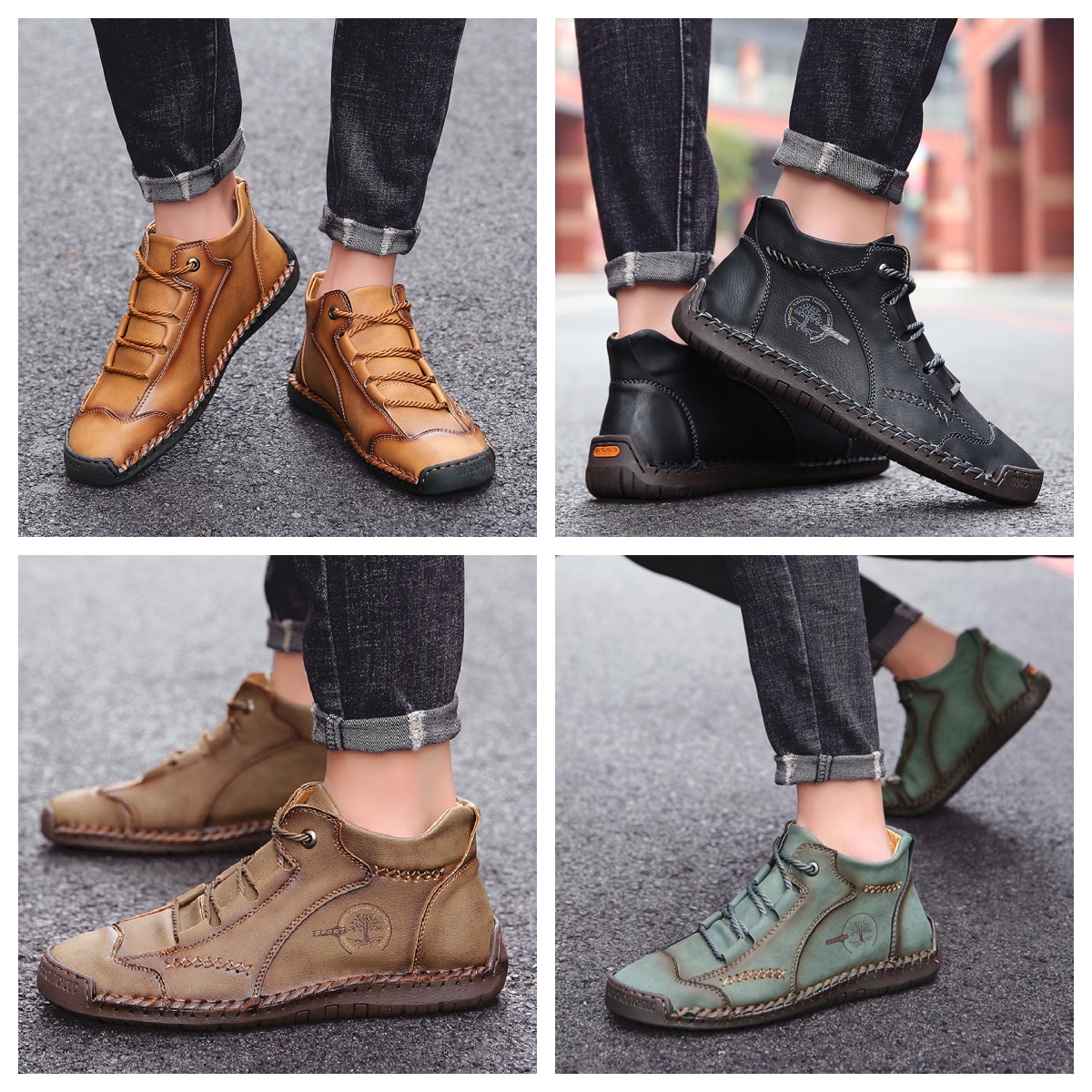 [⏰50% reducere azi - nu-l ratați] Pantofi ortopedici cu design ergonomic - piele de înaltă calitate + cusături manual, călduroși și confortabili👞