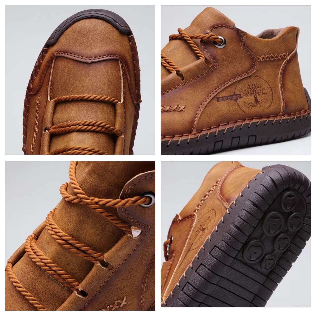 [⏰50% reducere azi - nu-l ratați] Pantofi ortopedici cu design ergonomic - piele de înaltă calitate + cusături manual, călduroși și confortabili👞