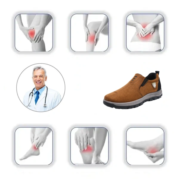 【⏰50% reducere astăzi - nu-l ratați】 Pantofi ortopedici cu design ergonomic - piele de înaltă calitate + cusături manual 👞