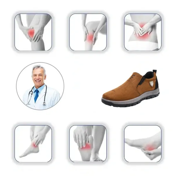 【⏰50% reducere astăzi - nu-l ratați】 Pantofi ortopedici cu design ergonomic - piele de înaltă calitate + cusături manual 👞