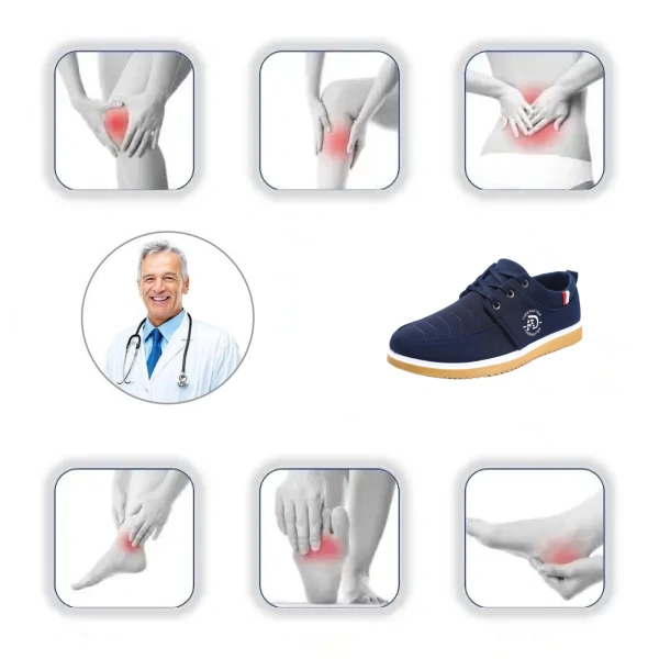 🔥Timp limitat, 50% reducere - Numai astăzi ⏰Pantofi ocazionali pentru bărbați - Ameliorează durerile de picioare și călcâi - ✅Suport pentru arc