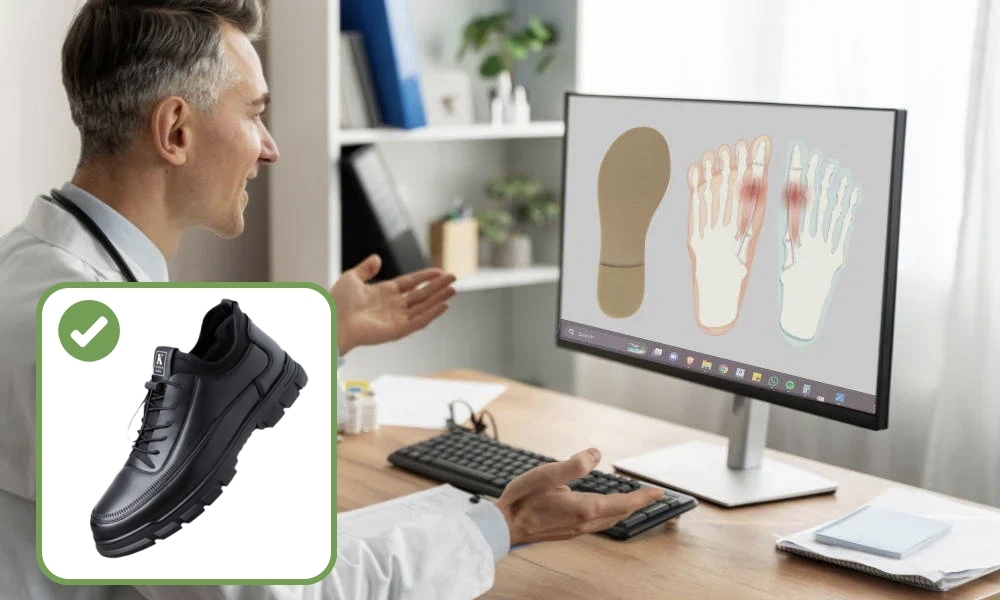 [⏰Reducere pentru timp limitat - se termină astăzi] Pantofi ortopedici cu design ergonomic - piele de înaltă calitate + cusături manual, un must-have pentru bărbați