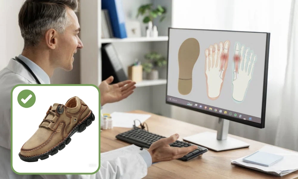 【🎁50% reducere astăzi - nu-l ratați】 Pantofi ortopedici cu design ergonomic - piele de înaltă calitate + cusături manual