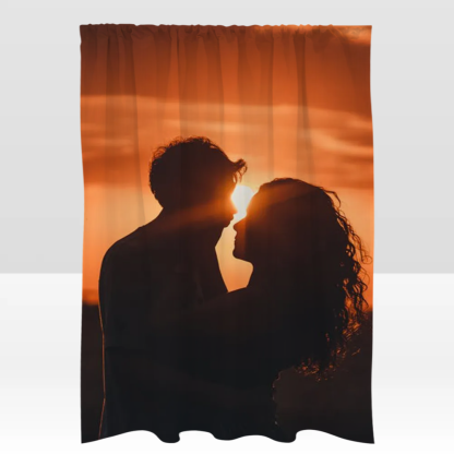 Custom Printed Door Curtain – Personalized Curtain with Your Design for Home or Shop