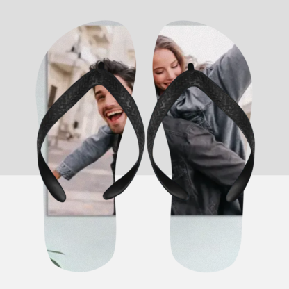 Custom Printed Flip Flops Personalized Summer Beach Sandals with Your Photo or Design