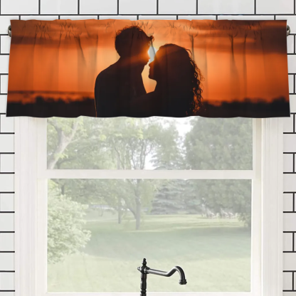 Custom Short Window Curtain with Your Photo or Text Design