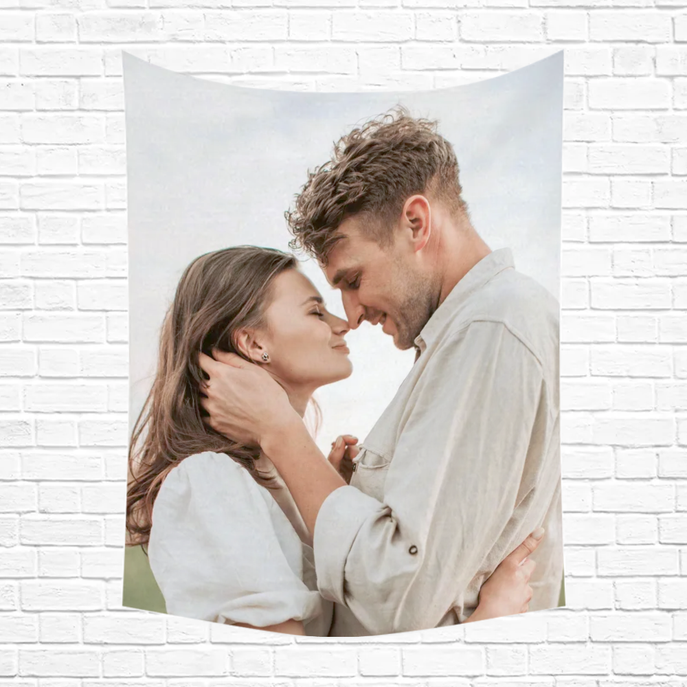 Custom Vertical Peach Skin Single-Sided Printed Throw Blanket – Soft and Personalized Cozy Gift