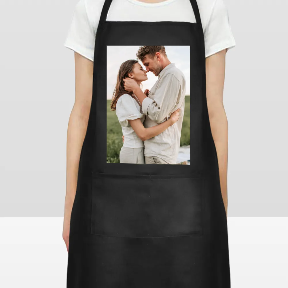 Custom Women’s Waterproof Heat Transfer Apron – Personalized Kitchen Apron with Design & Name