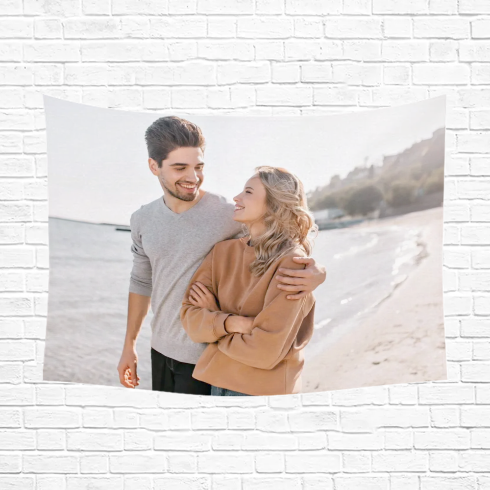 Custom Horizontal Peach Skin Single-Sided Printed Throw Blanket – Soft and Personalized Cozy Gift