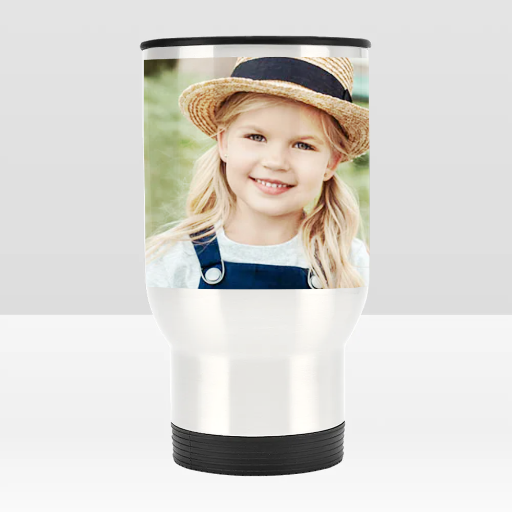 Custom Stainless Steel Tumbler with Your Photo or Text – Personalized Travel Mug for Gifts & Everyday Use