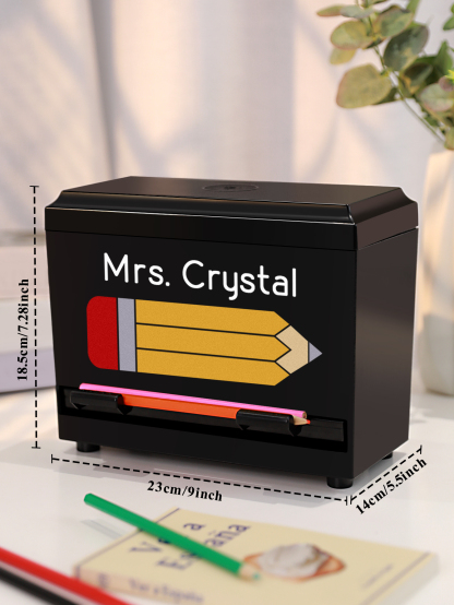 Personalized Pencil Dispenser with Name Pencil Cases Appreciation Gift for Teacher