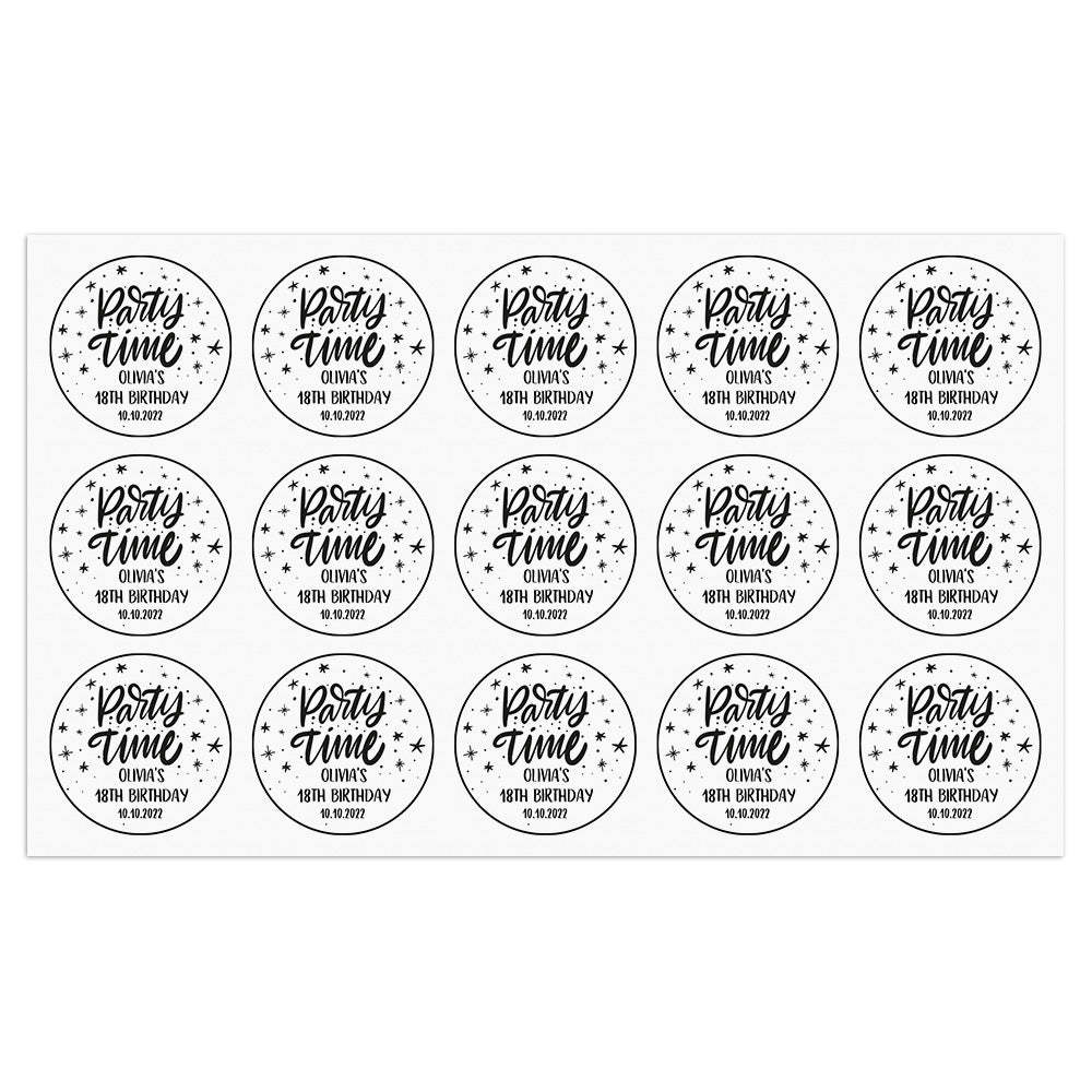 Personalized Thank You Transparent Stickers Round Wedding Birthday Favor labels for Gifts