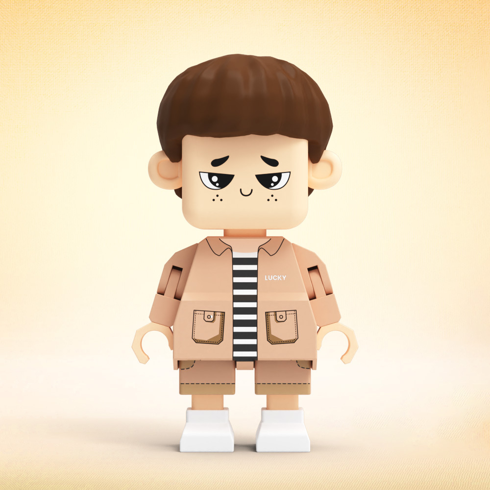 Fully Customizable Cute Giant Minifigs Personalized Full-Body Brick Figure Gift for Boy Production Time: 7–10 Working Days